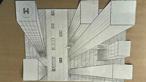 Perspective Buildings Drawing At Getdrawings Free Download