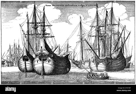 Dutch Merchant Ships In The Harbor Ships Of The Dutch East India