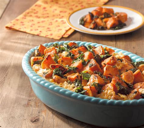 Whether you prefer savory or sweet, as far as sweet potato casseroles go, chefs chloe coscarelli and jordan andino have got you covered. Sweet Potato and Kale Casserole | Sweet potato kale, Kale ...