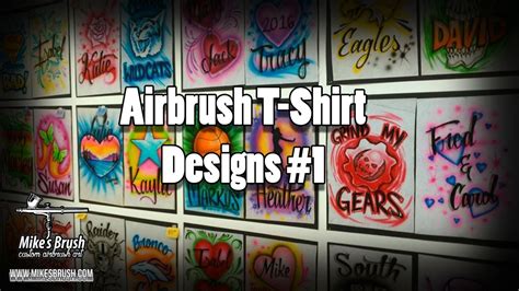 Airbrush Shirt Designs Part 1 Youtube