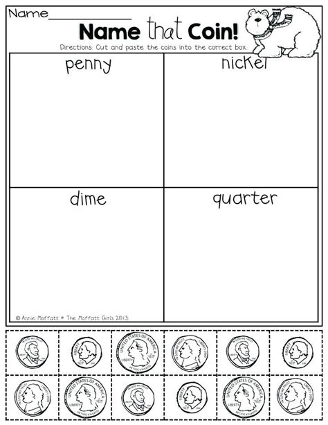 All About Coins 4 Free Printable Money Worksheets Penny Coin In 2023