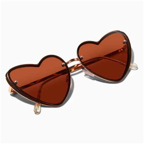 rose gold heart sunglasses icing us