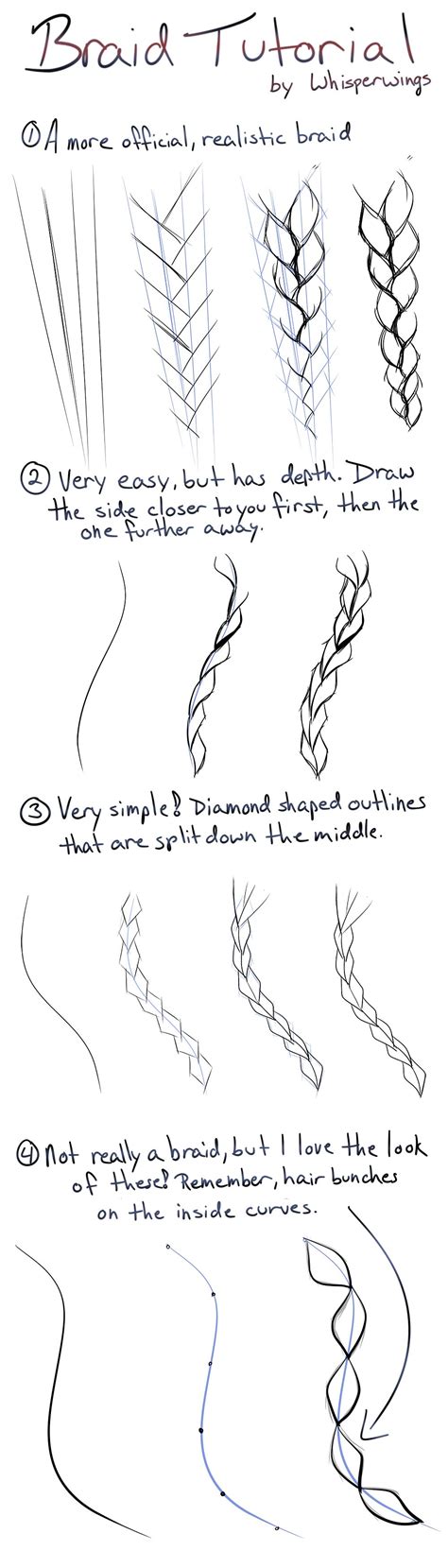 Maybe you would like to learn more about one of these? Simple Braid Tutorial by *Whisperwings on deviantART | Art Tutorials & Refs | Pinterest ...