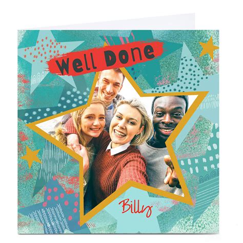 Buy Personalised Emma Isaacs Photo Card Well Done For Gbp 329 Card