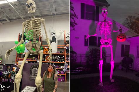 Giant Skeleton Halloween Decoration Home Depot The Cake Boutique