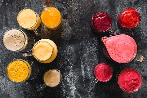 Colorful Smoothies By Stocksy Contributor Pixel Stories Stocksy