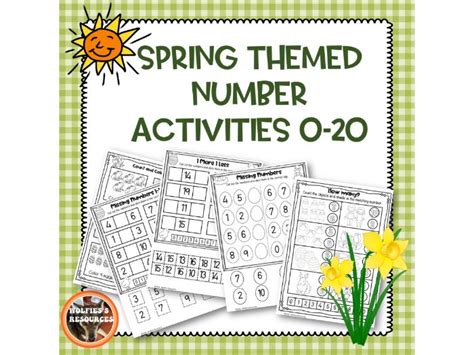 Spring Numbers 0 20 Teaching Resources