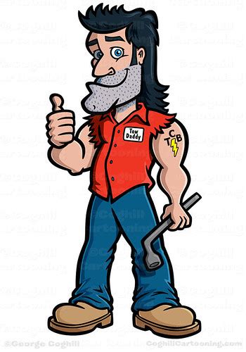 Redneck Truck Driver Cartoon Character Logo Coghill Cartooning Flickr