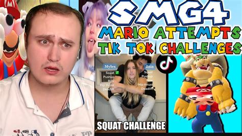 Mario Attempts Tik Tok Challenges Reaction Youtube