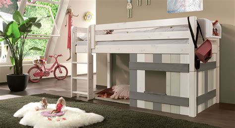 Hochbetten für kinder mit großer markenvielfalt günstig online kaufen bei mytoys. Kinderhochbett mit Leiter und Hütte aus Holz - Kids Paradise