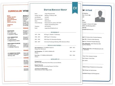 Yang harus di miliki para calon perawat. Contoh Daftar Riwayat Hidup CV format DOC PDF yang Baik ...