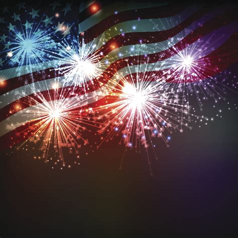 United States Flag Fireworks