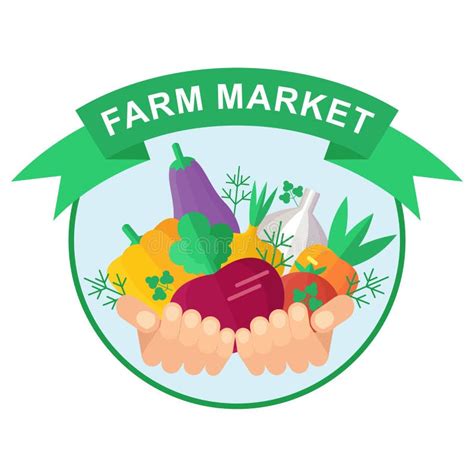 Farm Market Logo Stock Vector Illustration Of Landscape 90989196