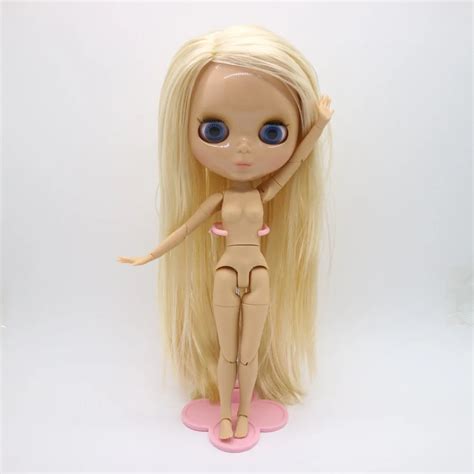 Joint Body Nude Blyth Doll Tan Skin Blond Hair Fashion Doll Factory