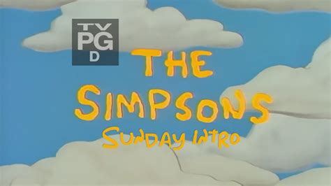 The Simpsons Sunday Intro Youtube