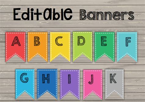 Banners Editable Classroom Birthday Organizing And More