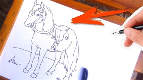 Cómo Dibujar Un Caballo How To Draw Horse 🐎🐎 Youtube