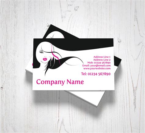 It's your time to shine. Long Hair Business Cards | Customise Online Plus Free ...