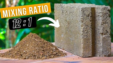 How To Make Cement Bricks With Soil Easiest Way At Home Cement