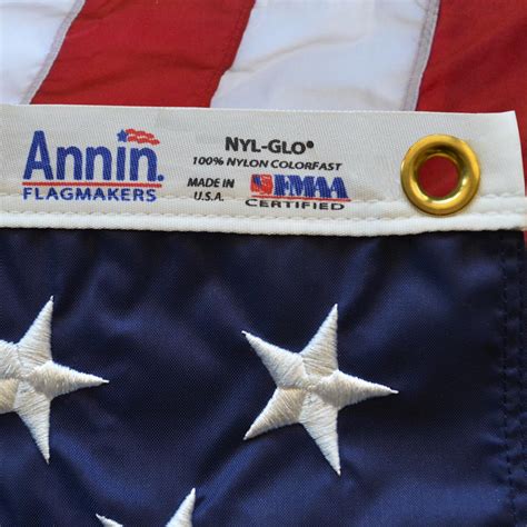 Annin American Flag 3x5 Ft Nylon Solarguard Nyl Glo By