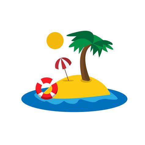 Island Clipart Deserted Island Illustrations Royalty Free Vector