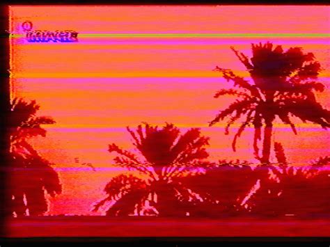 Neon Palm Trees 80s Cartoons Retro Futurism Vaporwave Aesthetic