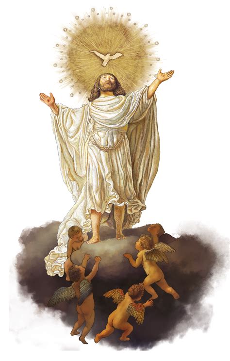 Ascension Jesus With Cherubs Diocesan