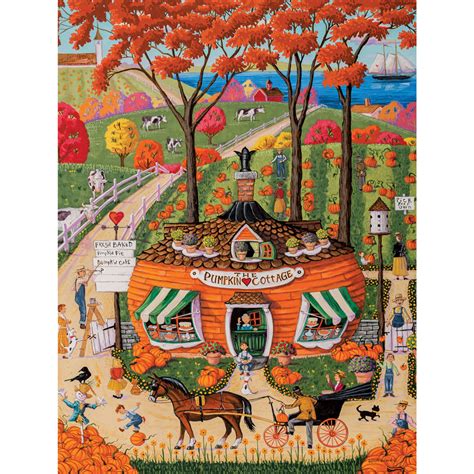 While artwork, piece size, and. Pumpkin Cottage 1000 Piece Jigsaw Puzzle | Bits and Pieces
