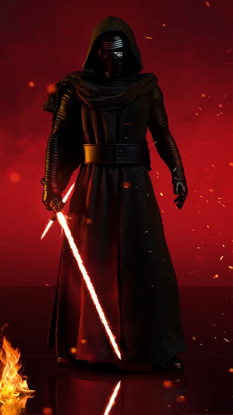 1080x1920 Resolution Kylo Ren With Lightsaber In Star Wars Iphone 7 6s