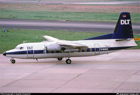 D Baku Dlt Deutsche Luftverkehrsgesellschaft Fokker F27 200 Friendship Photo By Stephen