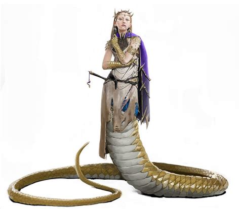 Lamia Snake Woman Yuan Ti Neffyok In 2021 Naga Character Female