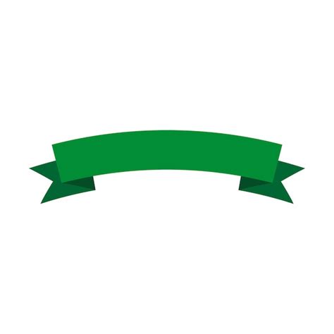 Vector de cinta plana cinta verde ilustración vectorial Vector Premium