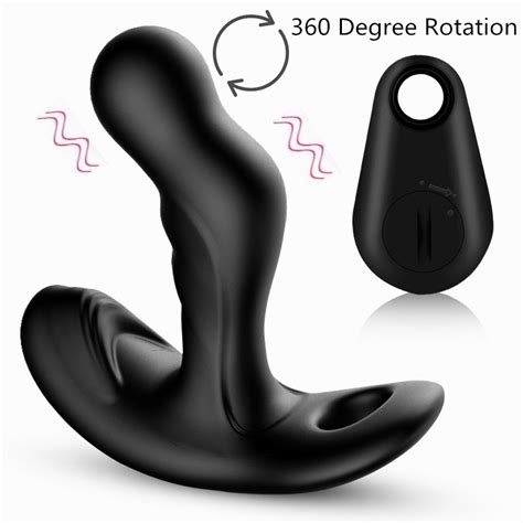 360 Degree Rotation Prostate Massager Anal Plug Vibrator Sex Toys For