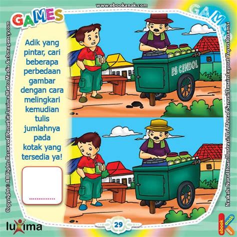 Contoh gambar anak tk sederhana. Mencari Perbedaan Gambar Untuk Anak Tk - Contoh Soal SKB