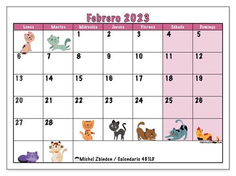 Calendario Febrero De Para Imprimir Ld Michel Zbinden Bo