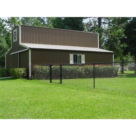 35 Ft H X 12 Ft W Vinyl Coated Steel Chain Link Fence Gate In The
