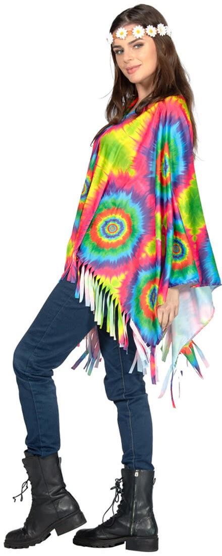 Poncho Hippie Tie Dye Kopen Carnavalsland Nl