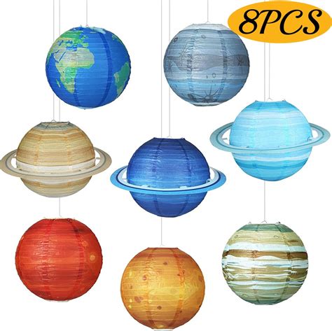 Paper Lanterns Outer Space Party Decorations Solar System Planet