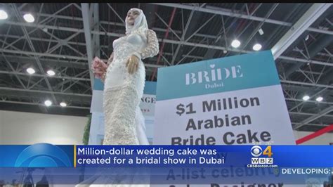 Million Dollar Wedding Cake Created For Dubai Bridal Show Youtube