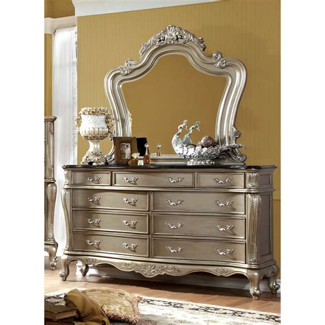 With many attractive colors and other features to choose from. Furniture of America Luxington Gold Floral Carved 9-Drawer ...