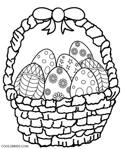 Printable Easter Egg Coloring Pages For Kids | Cool2bKids