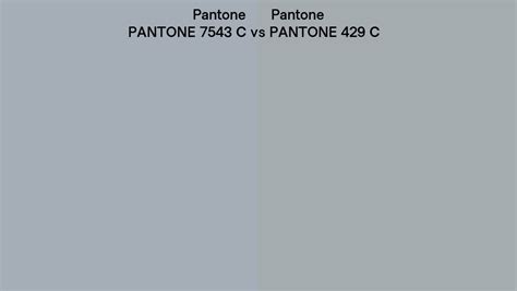 Pantone 7543 C Vs Pantone 429 C Side By Side Comparison