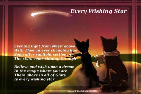 Every Wishing Star By Donald R Wolff Jr Every Wishing Star Poem