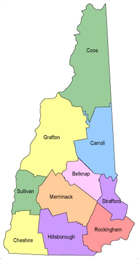New Hampshire Map For Websites Clickable Html Image Map