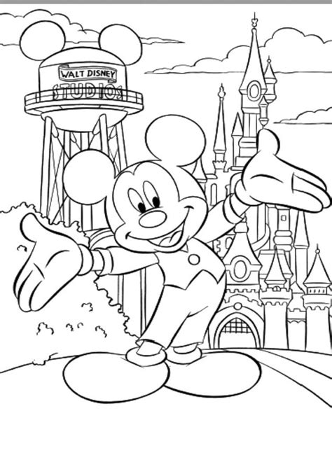 Arriba 104 Imagen Dibujos De Disneyland Paris Para Colorear Mx
