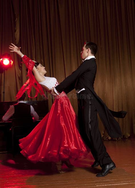 Beautiful Couple In The Active Ballroom Dance Stock Image Image Of