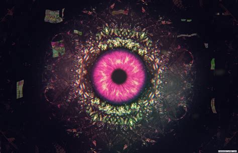 eyes, Glitch art, Abstract, Purple Wallpapers HD / Desktop and Mobile