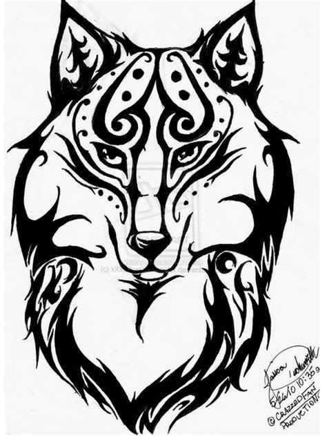 Wolf Tribal Drawing At Getdrawings Free Download