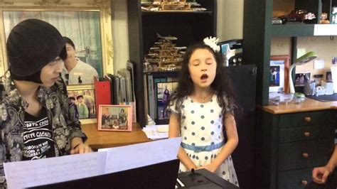 Isabella Singing At Her Own Recital At Home Youtube