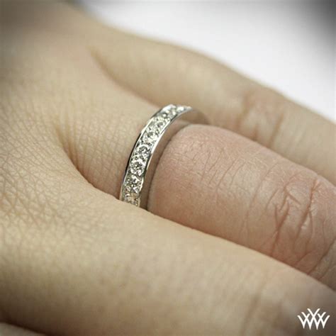 tiffany style "Bead-Set" Diamond Wedding Band | 1371